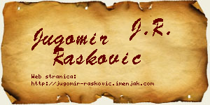 Jugomir Rašković vizit kartica